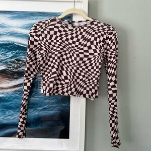 Nastygal checkered top